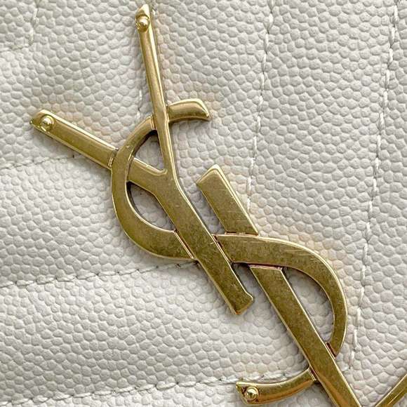 Saint Laurent Paris Chain Shoulder Bag YSL Bag White - Picture 7 of 9